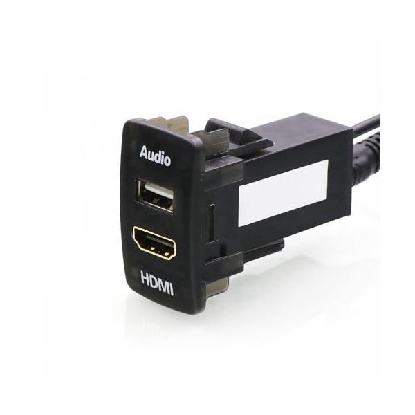 サイズA:44*25.5mm/-/-・Color:サイズA:44*25.5mm・注：購入前に車の取り付け穴のサイズを測定してください。この充電器は、約44×25.5mmの取付穴の豊富にしか合いません。・ナビから HDMIとUSB端子を延長し...