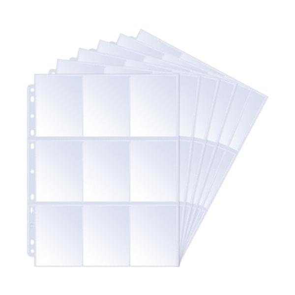 シンプル60pcs/-/DX430・サイズカードページ全体サイズ22.5x28.8CM、単一グリッドサイズ6.6x9.0CM 。・大容量:60枚入り。 両面もポケットがあり、各面は9ポケットがあり。2穴・3穴・4穴対応できます。・カード挿入...