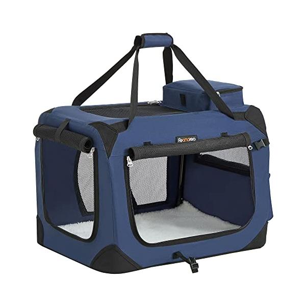 他サイト： FEANDREA 猫用キャリー 犬用 キャリーバッグ 変形しない 折りたためる 小動物 ペット用品 50×35×35 NPDC50Zの商品画像