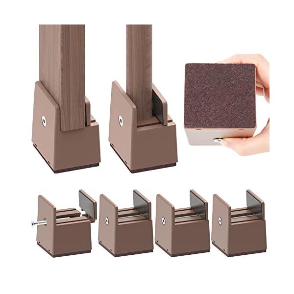 ブラウン/高さ5cm/-・Size:高さ5cmColor:ブラウン・テーブルたかさ調節パッケージ内容：4個セット（高さ5cm）。適応脚サイズ0~5.4cm調節可能。色：ブラウン。・5cmアップ高さを追加することは、ベッドの下のストレージスペ...