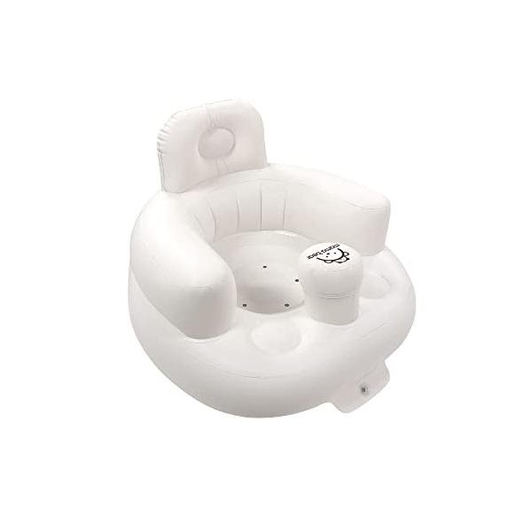 ホワイト/1個 x 1/-・Color:ホワイトSize:1個 x 1・空気でふくらむタイプのベビーバスチェア 大型バルブで短時間で空気が入り、抜くときも一気に抜ける 空気を抜くとコンパクトになるので持ち運びや収納に便利・お風呂はもちろん、...