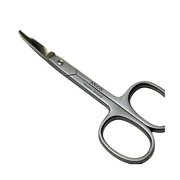 シルバー/1個 x 1/-・パッケージ個数:1・サイズ：L=92mm・ステンレス製（先丸・先反り）・表面は高級感のあるいぶし銀のスモーク仕上げです。・そのため滑りにくく手にしっくりと馴染みます。・先が丸めてありますので鼻毛ばさみとしても使用...