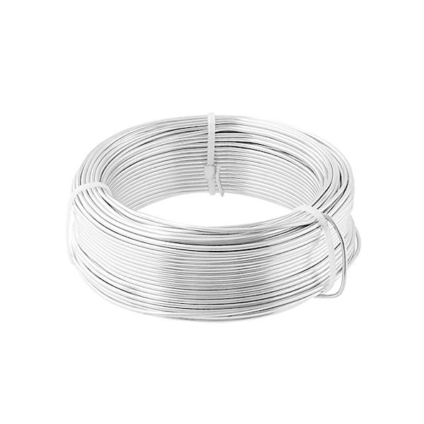 他サイト： 自然 アルミ盆栽針金 白 150g 1.5mmの商品画像