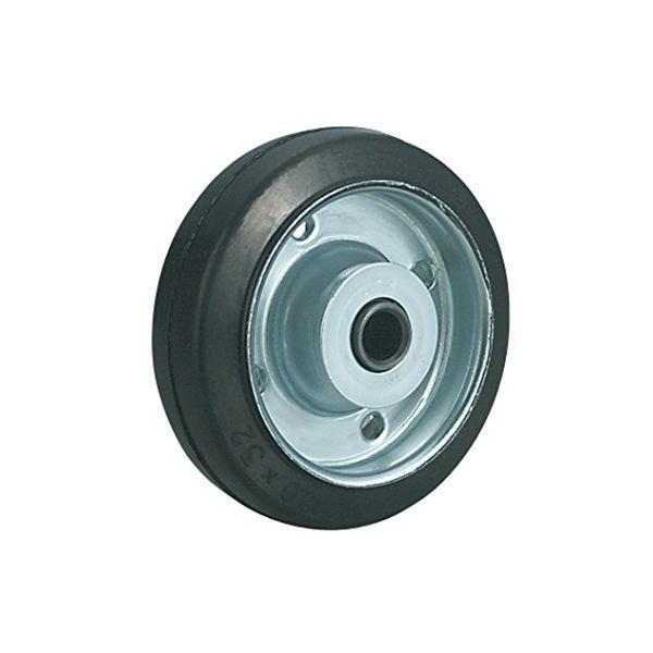 ブラック/125ミリメートル/W125・パッケージ個数:1・●許容荷重daN:120・●車輪径mm:125・●ボス幅mm:42・●車幅mm:32・●穴径mm:12