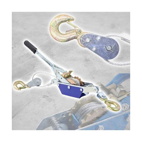 高可視性/70cm/WMH-702・パッケージ個数:1・耐久重量約2tのワイヤー式ハンドウィンチ・一人では手に負えない重量物の移動や固定をお助け・車の牽引やボートの引き上げなど幅広い引き上げ・固定が可能・トラックや車に常備しておくことで万が...