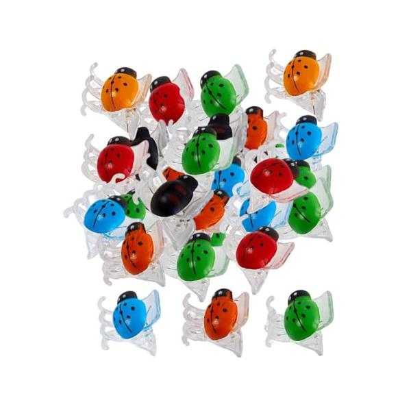 フラットトップ・お庭を彩る、かわいい味方カラフルなてんとう虫のクリップで、植物たちを可愛くサポート 蝶?や蔓性植物の固定に最適な、園芸用クリップです。本物そっくりのてんとう虫デザインが、お庭やプランターを明るく彩ります。見ているだけで心が和...