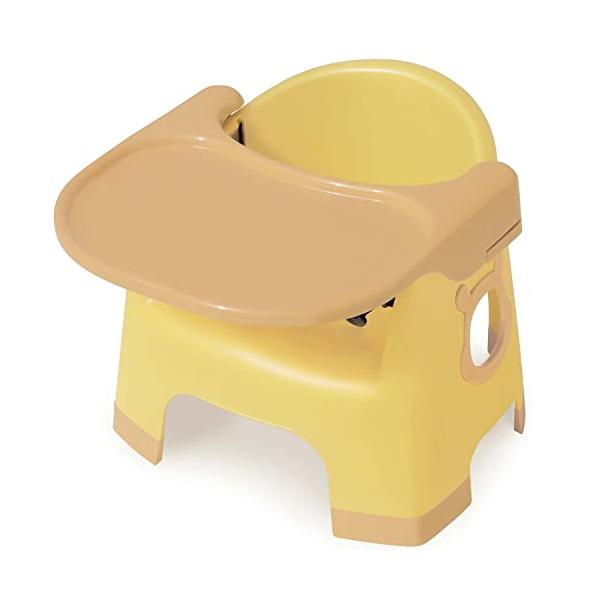 他サイト： 錦化成 くまのプーさん お食事 ベビーチェア ローチェア テーブル付 ベルト付 マスタード 日本製の商品画像