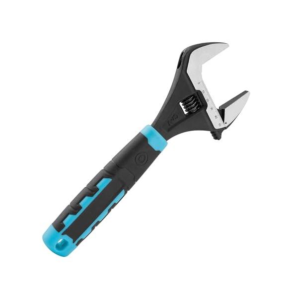 他サイト： DURATECH モンキーレンチ ワイド アジャスタブルレンチ 多機能スパナ 250mm 最大開口50mm 調整可能 目盛付 ゴムマット付 CRの商品画像