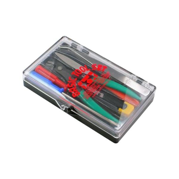 -/-/74016-000・クラフトツールシリーズNo.16・模型作りや工作に欠かせない基本的な工具を集めたセット・ニッパー、平ヤスリ、ピンセット、カッターナイフ、そしてプラスドライバー、マイナスドライバーの6点をコンパクトにケースにおさめ...