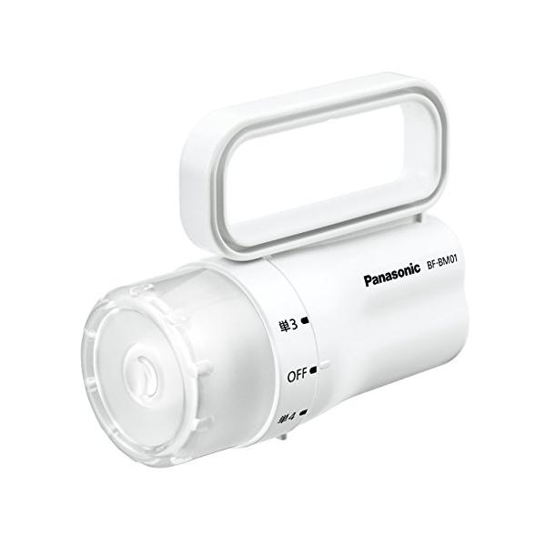 他サイト： パナソニック 防水機能付 LED懐中電灯 電池がどっちかライト ホワイト BF-BM01P-Wの商品画像