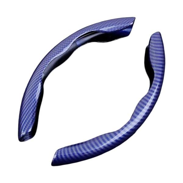 他サイト： GRmkt ハンドル カバー ステアリング グリップ 自動車 車用 滑り止め 手汗 取り付け 簡単 パーツ D型 円形 ブルー 青の商品画像