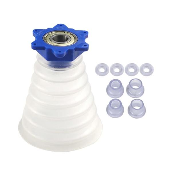 高品質の素材：このドリル集塵機は高品質のシリコンと合金ベアリングで作られており、シリコンは高い弾力性と靭性を備えています。アップグレードされたベアリング設計は強力で耐久性があり、スムーズな操作をし、使用中の過熱や摩耗を防ぎます。ほとんどのド...