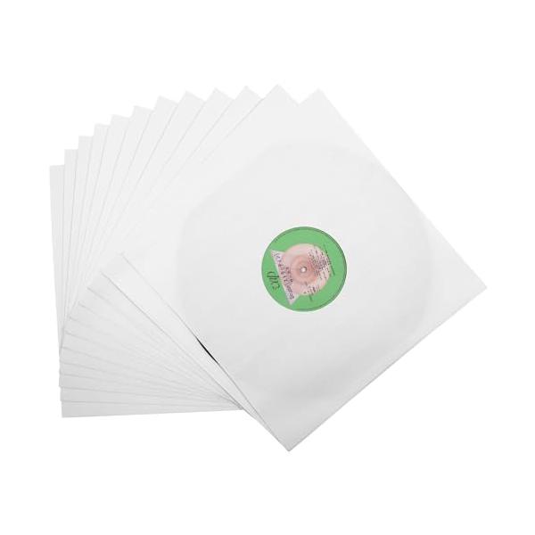 whitewhite/12インチ/MayRecords レコード紙製・Size:12インチ・内容：12インチLPレコード用保護袋 紙袋20枚入り・サイズ:30.4cm*30.7cm（保護内袋を切ると1?2mmの誤差がありますので）、一般的な...