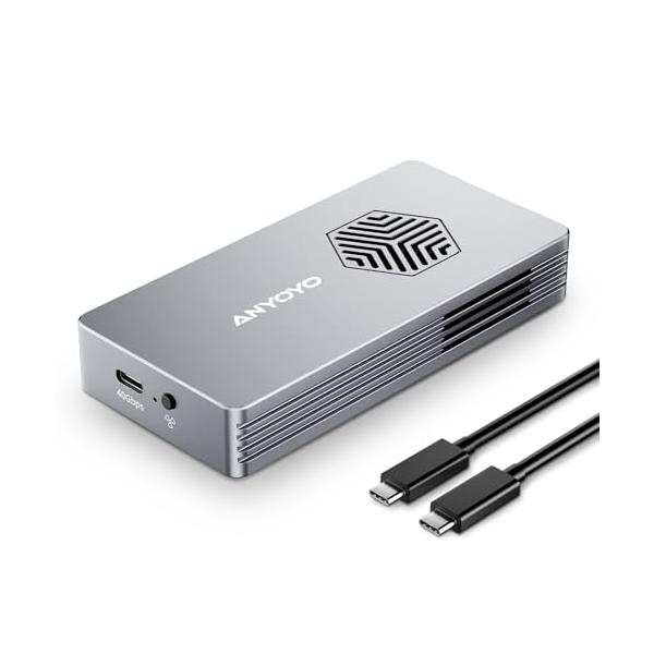 シルバー/-/TBU401-Pro・Model:TBU401-Pro・40Gbpsの超高速伝送このM.2 m.2 ssd 外付けケースジャはThunderbolt 3/4対応で、USB 3.2/3.1/3.0/2.0と下位互換性があります。...