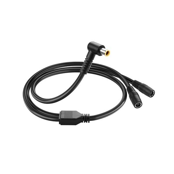 ブラック/-/DC7909・1対2設計DC7909 Y分岐ケーブル：8mmオスプラグ付きソーラーパネル2台を1つの出力に統合し、DC8mmコネクタ対応のポータブル電源を効率的に充電。充電時間を短縮できます。・コネクタ仕様 コネクタ1：90度...