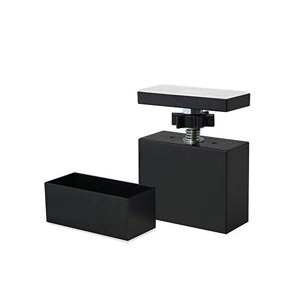 他サイト： 平安伸銅工業 LABRICO DIY収納パーツ 2×4アジャスター マットブラック 最大使用荷重20kg DXK-1の商品画像