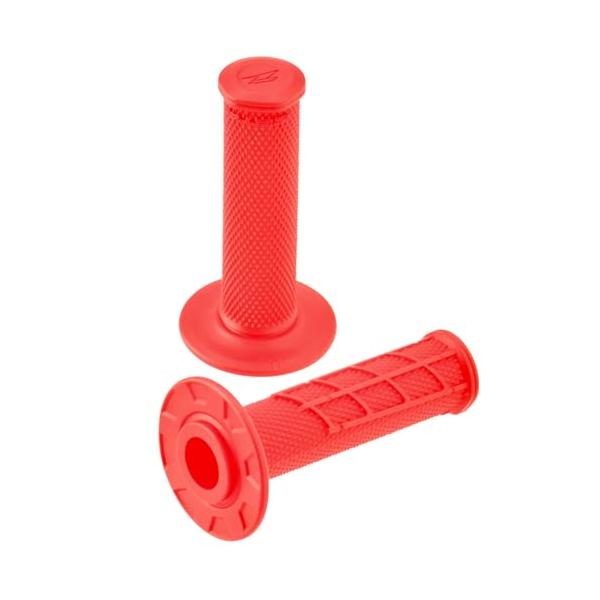 他サイト： ジータレーシングZETA RACING ダートグリップ クローズドエンド レッド オフロード バイク ハンドル径22.2mm用 全長120mmの商品画像