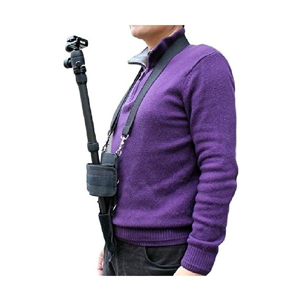 他サイト： なないろ館 場所を選ばず腕が楽ぅ〜 一脚 三脚 ホルダー ネック ストラップ 式の商品画像