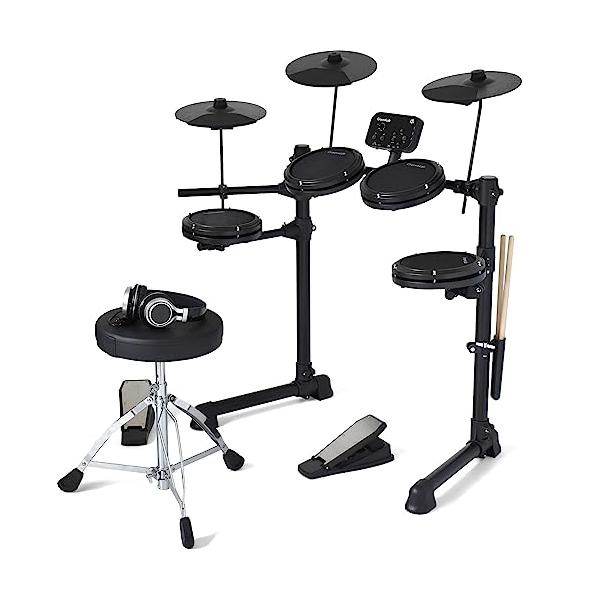 他サイト： グルーヴラブGrooveLab 電子ドラム HitSync メッシュパッド仕様 GLHS-01/BK ブラック ドラムスティック、スティックホルの商品画像