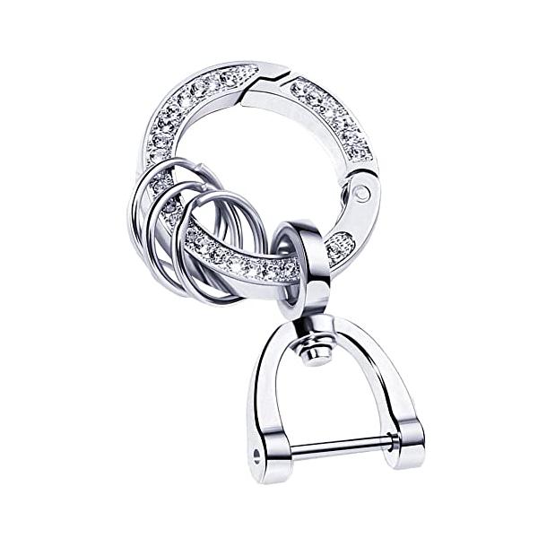 他サイト： MKMC キーホルダー キーリング レディース キラキラ デザイン リング 車 家 自転車 鍵 対応の商品画像