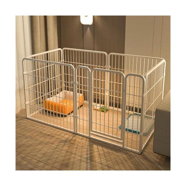 ペットフェンスホワイト/-/ペットフェンス・MaterialType:WhiteSteel120*60・ペットフェンスは、高品質な素材を使用したメッシュパネルでできています  本体サイズ 幅X奥行X高さ :120×60×60CM。 本体重量...