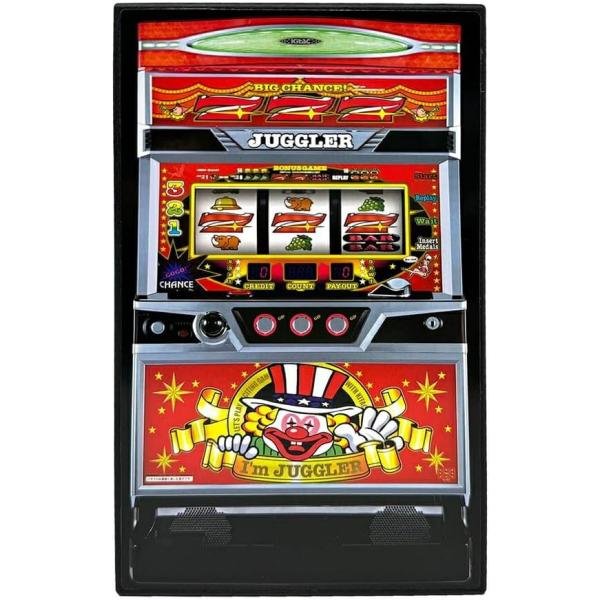 ジャグラー 光って音が鳴るコインバンク レッドパネル 貯金箱 : あかる