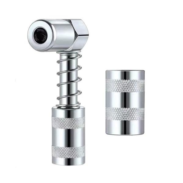 仕様サイズ：77*33mm　色：シルバー　重さ：約120g　内容：1個入り・高品質素材バターノズルアダプターは優れた材料で作られ、丈夫で耐久性があり、壊れにくく、美しく実用的で、長時間使用することができます。・操作簡単片手で、狭い空間でもス...