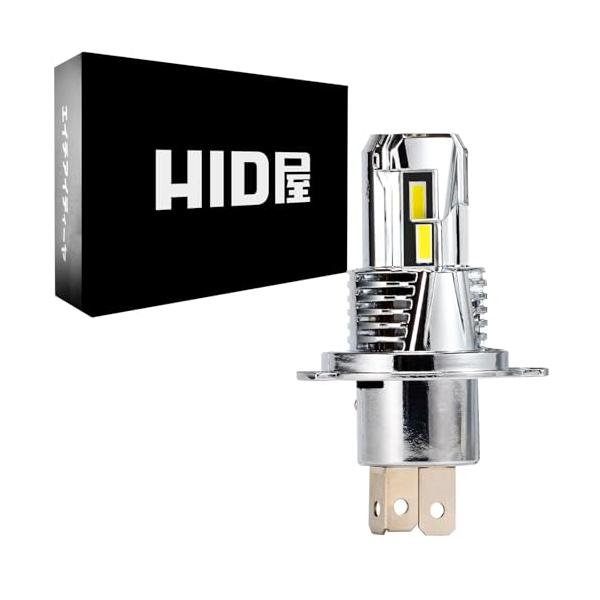 HID屋 H4 LED バイク オートバイ ヘッドライト 21600cdカンデラ 配線