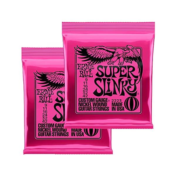 他サイト： ERNIE BALL アーニーボール エレキギター弦 SUPER SLINKY 2223 スーパー・スリンキー 09-42 2Set Packの商品画像