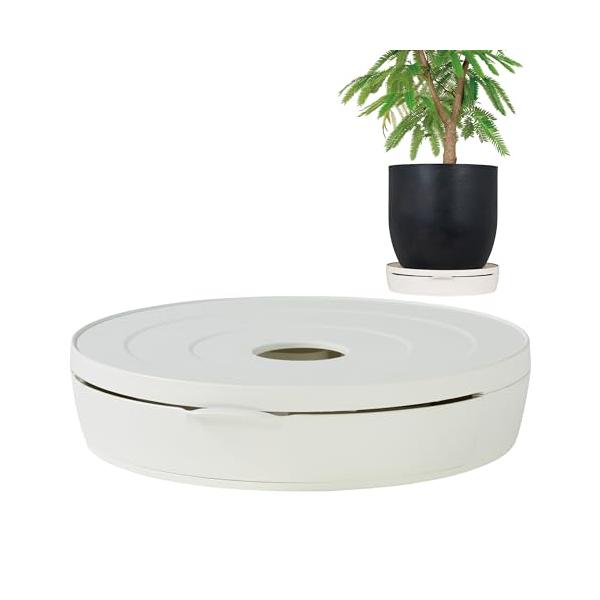 他サイト： ポットキーパー 観葉植物の排水を簡単に捨てれる鉢皿 床置き用 Φ29cm 受皿 許水量1.2? 中〜大鉢用 ８号 10号 12号 ホワイト 床にの商品画像