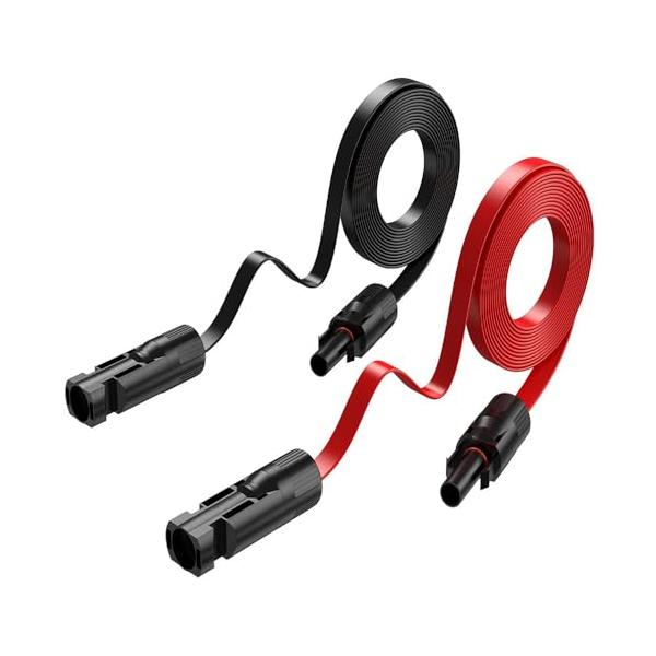 35cmブラック+レッド/-/1・Color:35cmブラック+レッド・セット内容仕様2本入り（ブラック+レッド） 仕様直径:6mm2（10 AWG）サイズ長さ約35 cm。・高品質素材 内蔵の導体は銅材質を採用し、太陽光延長ケーブルは耐衝...