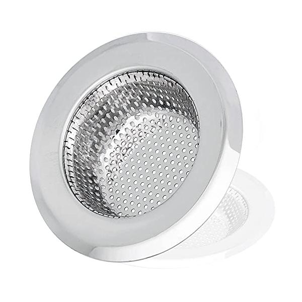 シルバー/S排水口サイズ：約45-65mm/-・Size:S排水口サイズ：約45-65mm・排水口にモノを落とすのを防ぎつつ、簡単に掃除できることができます。 ステンレス鋼を使用しているので、衛生的で錆びにくく丈夫。 底の丸い形状とパンチン...