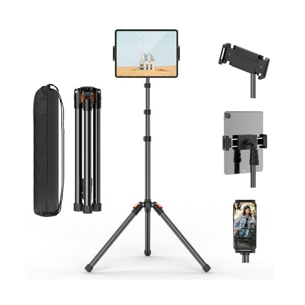 5229B-/182cm/5229・Size:182cmStyle:5229B・パッケージ個数:1・182cm タブレット 三脚＆4段階伸縮：XXZU iPad三脚は84cmから182cmまで伸びるため、立って使用したい時や座って使いたい時...