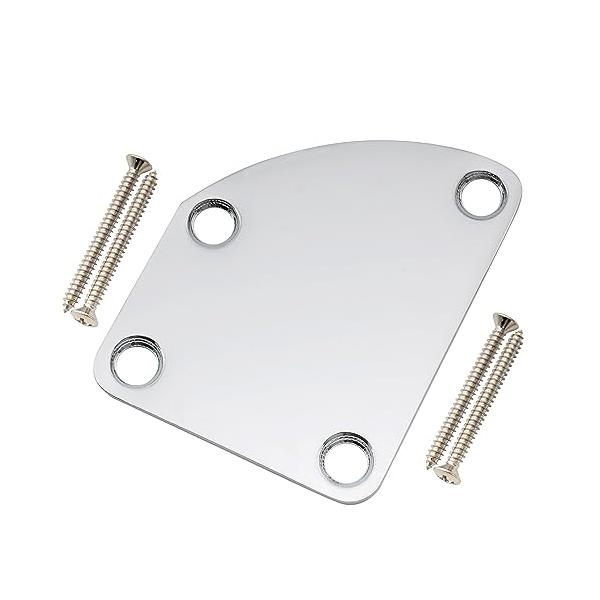 クローム/-/MX2631CR・Color:クローム・パッケージ個数:1・ストラト・テレキャスタースタイルのエレキギター、ベース用・プレート寸法: 64.5mm×51.5mm 、取付穴間隔：26.4mm×38mm×50mm、 厚み：2mm・...