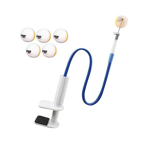 混合カラー/-/-・テーブル、卓球台に固定できる卓球専用トレーニングマシンボール拾いナシ思う存分練習できる球専用 トレーニング マシーン 一人用 素振り 練習機 フォーム 矯正 予備球5個付き です。・卓球台へ固定しての使用はもちろん、ご家...