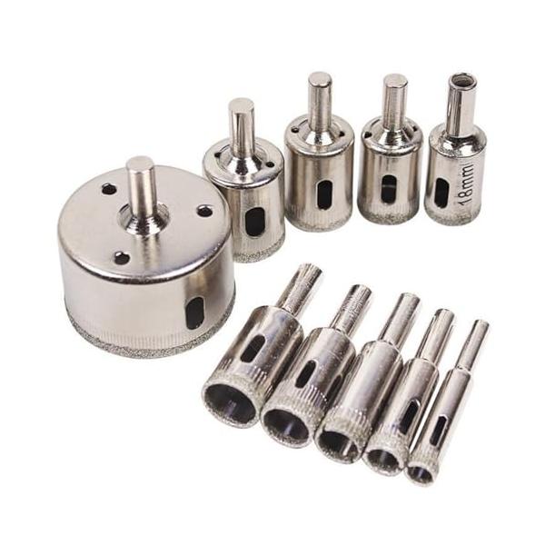 インダストリアル10本/-/-・Color:10本・パッケージ個数:1・先端に厚い高品質ダイヤモンド砥粒が密着してるんで、より強いカッティング力を発揮、切れ味や切削加工性に優れ、効率よく穴を開けます。ガラス以外にも、タイルやレンガ、陶器とい...