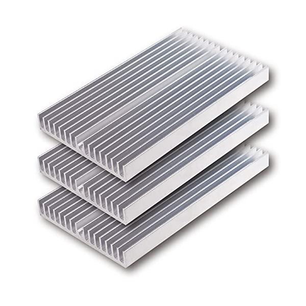 他サイト： ヒートシンク 大型 高コスパ 100mm × 60mm × 10mm 冷却 フィン アルミニウム 3個 neuneuの商品画像