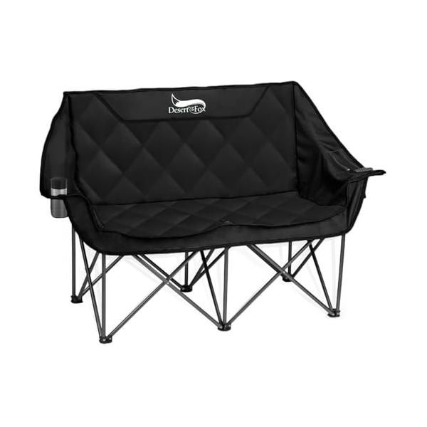 DesertFox キャンプ 椅子 2人掛け 厚手の中綿 秋冬用 アウトドアチェア