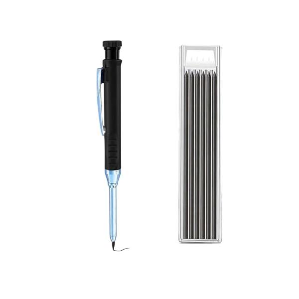 建築用シャーペン 建築用鉛筆 1本 替え芯1色6本付き 2.8mm 墨付け すみつけシャープペンシル 大工 建築 木工 工事 デッサン スケッチ