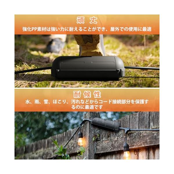 Flemoon�݂艺���\�ȃR���Z���g�ی�{�b�N�X ���O�h�������R�[�h�d���{�b�N�X �ό�h�J�p ���C�g�X�g�����O�ی�p �u���b�N ���i�摜5