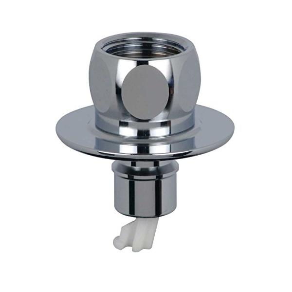 他サイト： カクダイ 洗濯機用 取替簡単ニップル 呼13カップリング付き横水栓用 給水ホースをワンタッチ接続 水漏れ防止ストッパー付き 金属製 772-10の商品画像