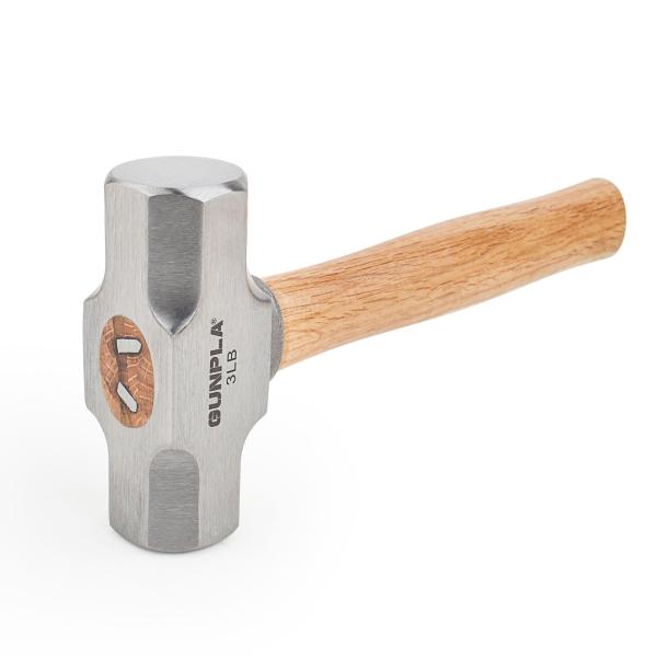 インダストリアル・ヘッド材質：完全焼き入れ処理された炭素鋼で、硬度HRC40〜60。・ヘッド重量：3ポンド（約1.36kg）、全長：28.2cm。・ハンドル：ケヤキ木製で、頑丈で湿気に強く、腐りにくい特性があります。・一体構造：ヘッドとハン...