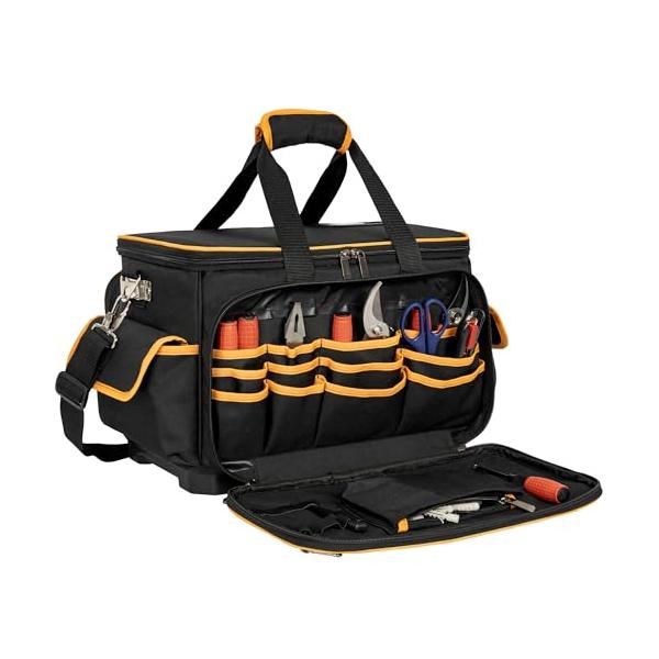Rxakudedo ツールバッグ 工具箱 、工具入れ、防水ソフトボトム大型