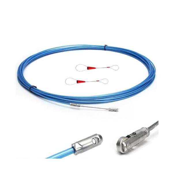他サイト： 12M/20M通線ワイヤー ロッド径 3.0mm 通線 電線通し 通線工具cd管 配線通し ロープ通し スチー ルワイヤー 入線専用ワ 結束ワイの商品画像
