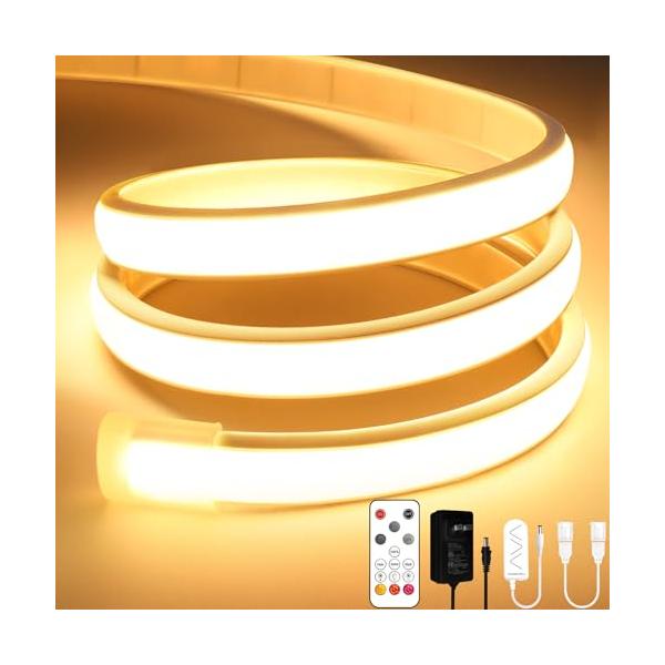 コンテンポラリー電球色/5m/COB-320WW-5MJP・Color:電球色Size:5m・パッケージ個数:1・超高輝度均一な光 暗い箇所がありません。当社のledチューブライトは透明な拡散ケースを採用し、標準の COB テープ ライトに...