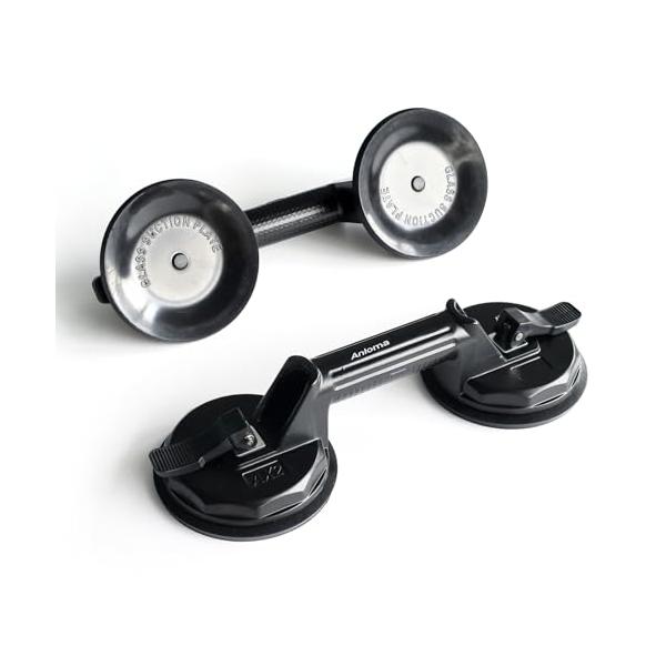 黒/2個/バキュームリフター 黒・Size:2個Color:黒・パッケージ個数:2・商品仕様バキュームリフター 黒 2個入り。本体材質はアルミニウム合金、シャーシはゴムです。製品の長さは326mm、高さは85mm、ラバーシャーシの直径は12...