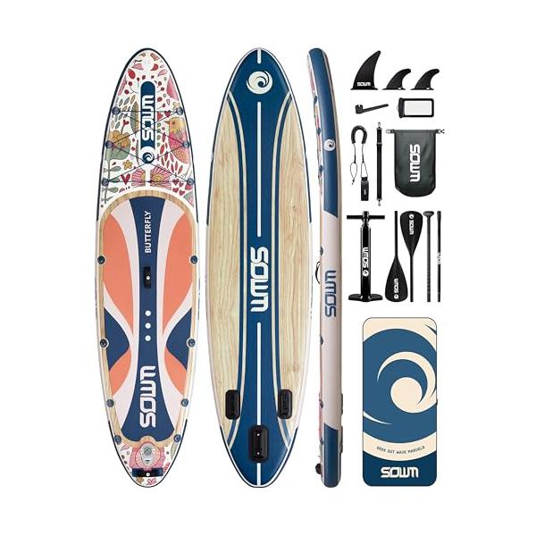 パドル板Butterfly Blue/-/蝶藍・LensColor:Butterfly Blue・クラシックシリーズ: SOWMスタンドアップパドルボードの色の組み合わせは、波の上で輝くフォームのような独特の魅力を持っています。SOWMは、...
