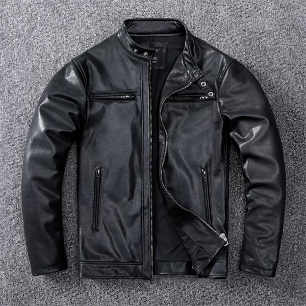 ライダースジャケット　本ブラック　38 SCHOTT ショット 襟付き レザー ライダースジャケット ブラック