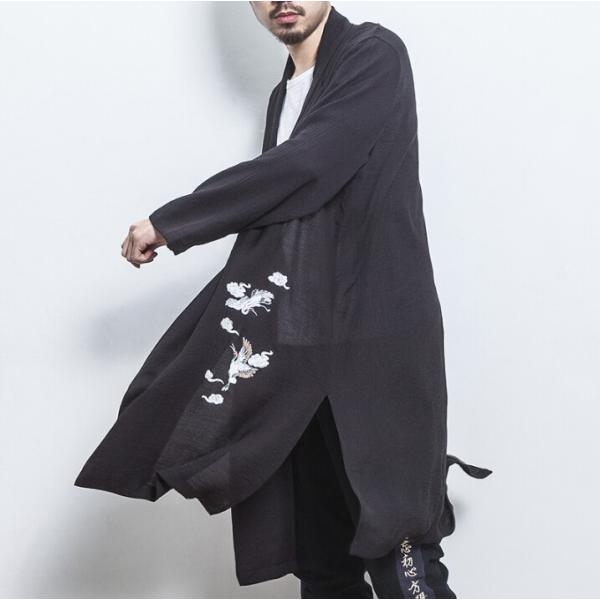 甚平 漢服 和装 メンズ ロング袖 長袖 薄手 刺繍 鶴 中華 カーディガン 着物 コート 衣装 浴衣 和服 カジュアル 夏 Buyee Buyee 提供一站式最全面最專業現地yahoo Japan拍賣代bid代拍代購服務 Bot Online