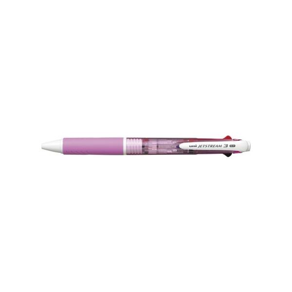 三菱鉛筆 ジェットストリーム 3色ボールペン [黒/赤/青] 0.7mm ピンク
